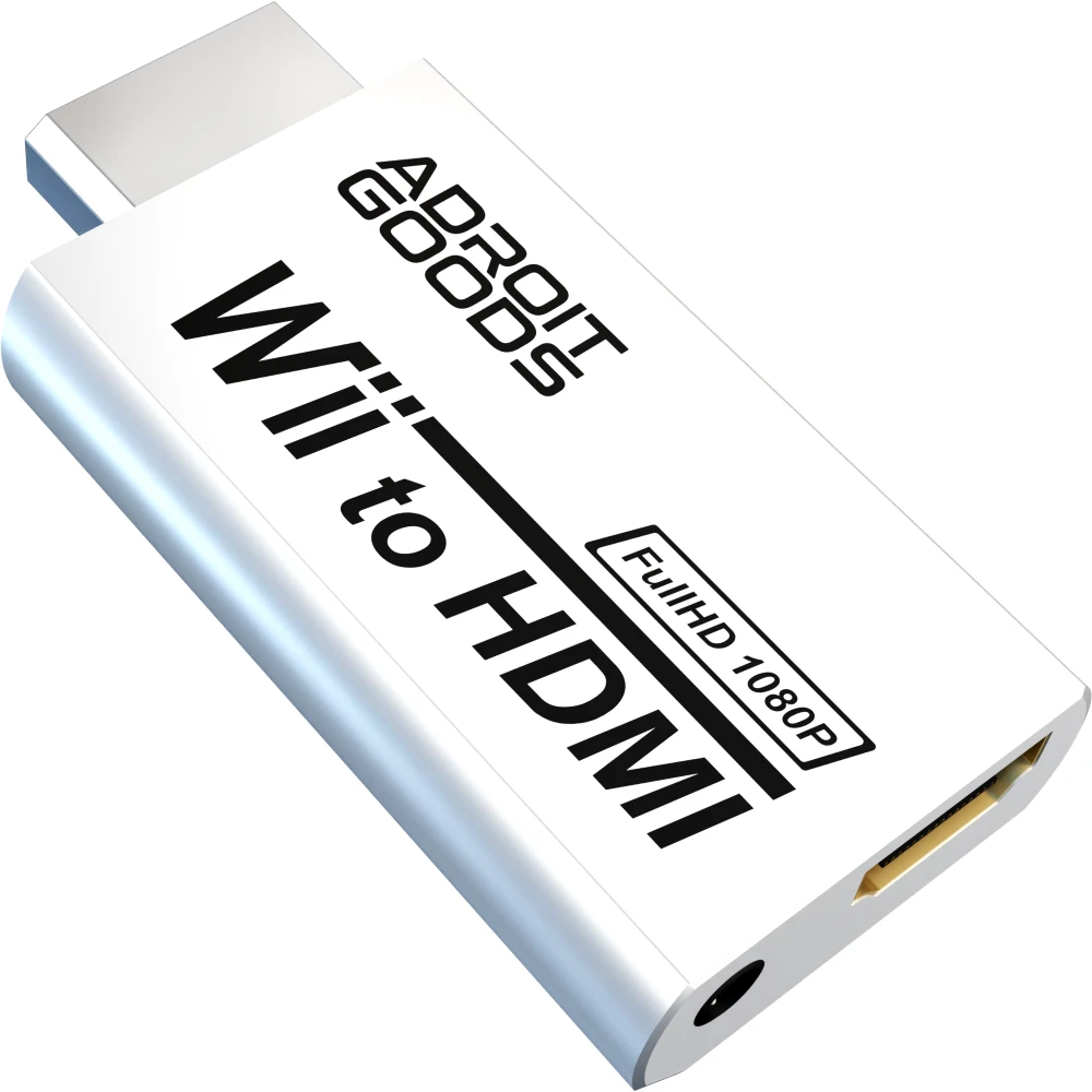 Adaptador Wii hdmi, Convertidor De Wii A Hdmi 1080p HD Adaptador con Salida  De Audio Y Hdmi De 3,5…